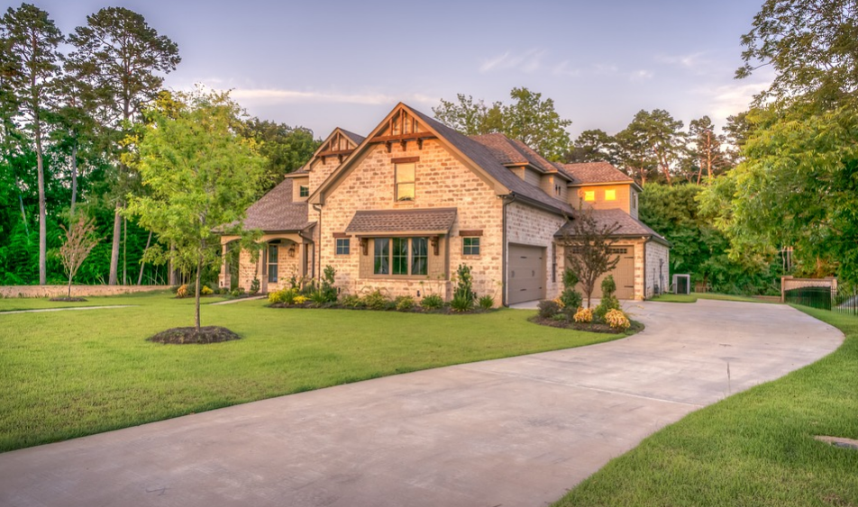 House exterior in the summer